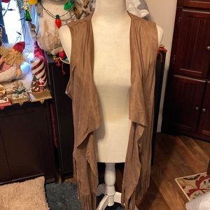 Bit & Bridle fringed vest size LG